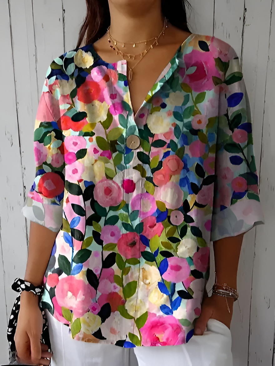 Catherine™ | Colorful and Refined Blouse