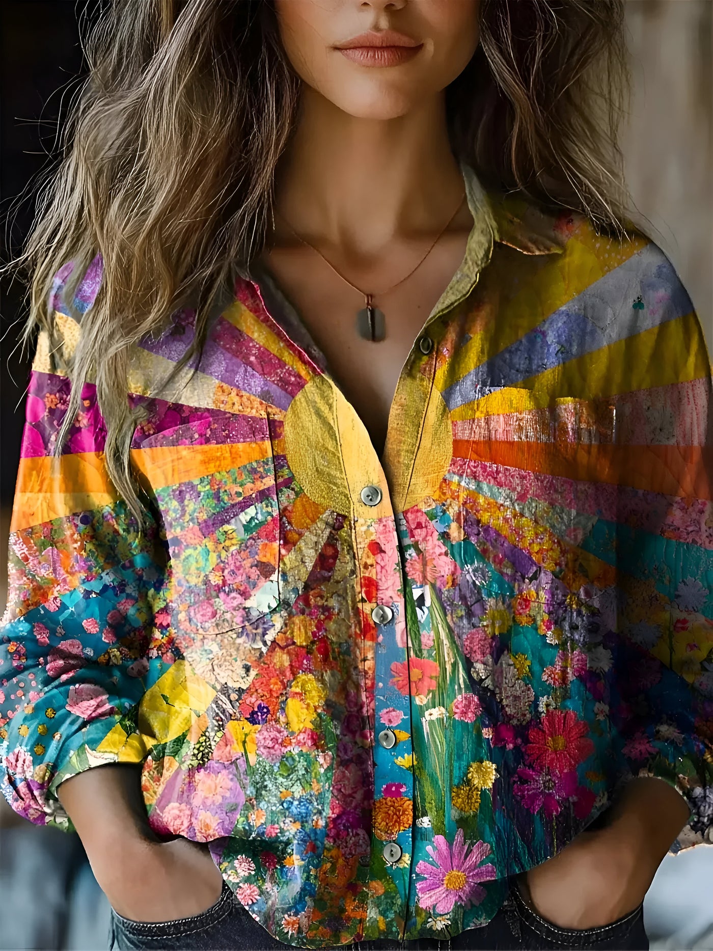 CHAR™ | Blouse Inspired by the Sunflower